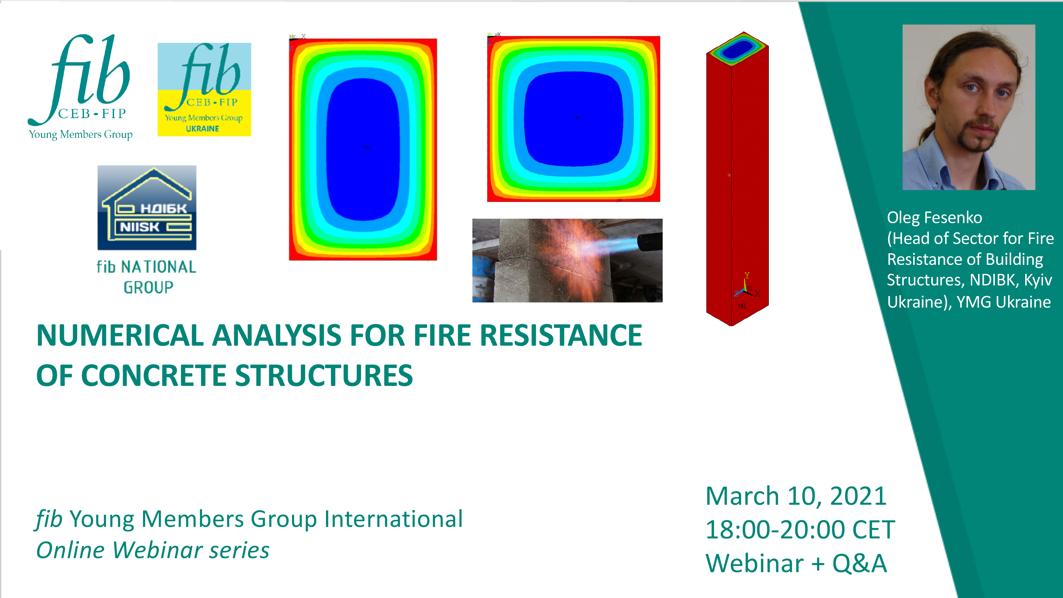 Numerical Analysis For Fire Resistance Of Concrete Structures Fib Webinars